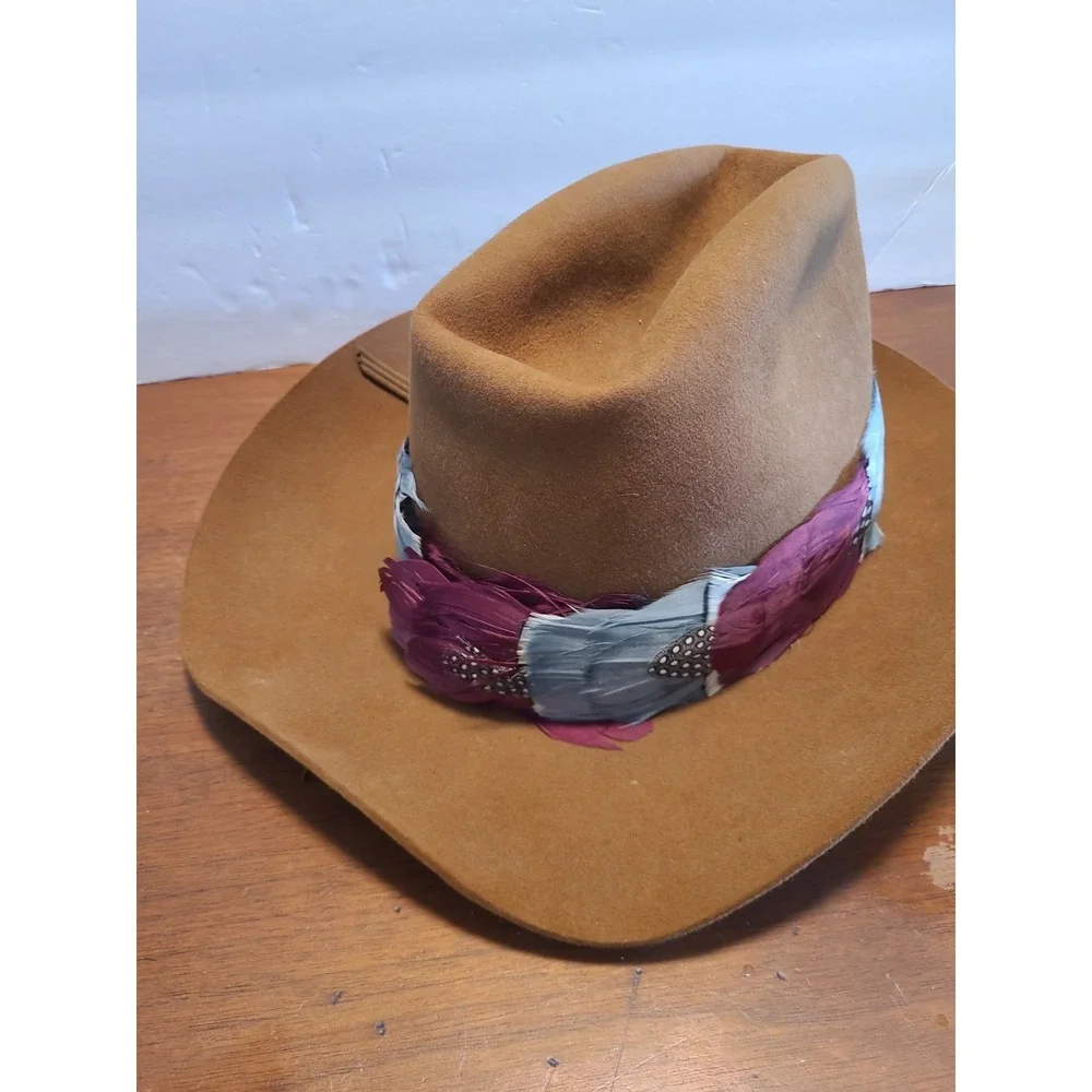 Pedigreed Registered Thoroughbred Velvet Like 10x Brown Cowboy Hat Size 7 1/8
